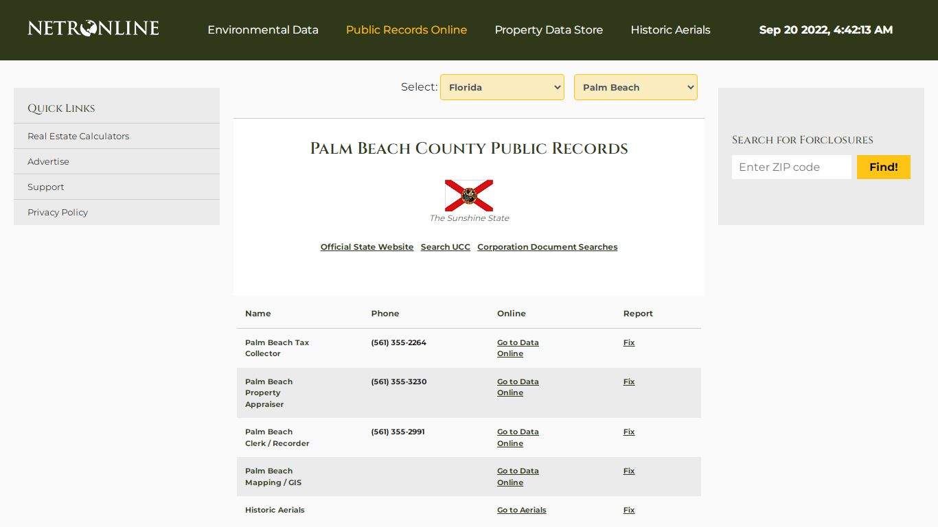 Palm Beach County Public Records - NETROnline.com